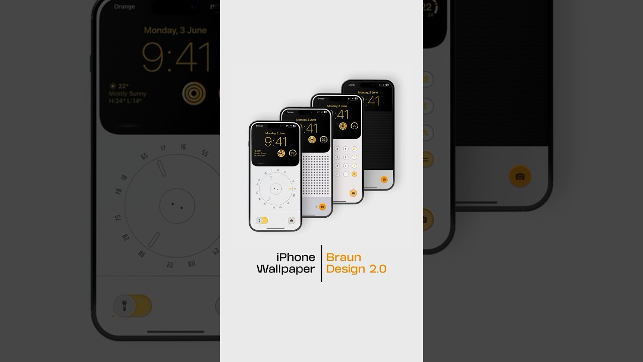 Incredible Braun Style wallpaper pack available for your iPhone #wallpapers #iphone #braun #design