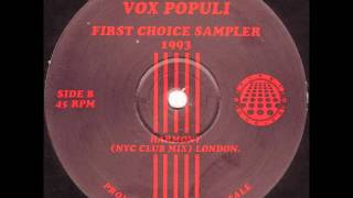 LONDON - HARMONY (NYC CLUB MIX) - VOX POPULI - FIRST CHOICE SAMPLER 1993
