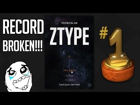 ZTYPE - BEST RECORD BROKEN! - Fast Typing Game