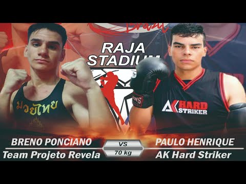 BRENO PONCIANO (PROJETO REVELA) vs. PAULO HENRIQUE (AK HARD STRIKER) 70 KG - THAI FIGHT BRASIL 2º