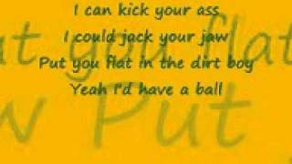 Justin Moore - I Could Kick Your Ass Lyrics