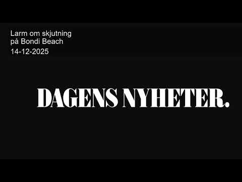 Larm om skjutning på Bondi Beach