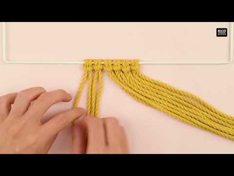 Rico Design Tutorial Makramee: Kreuzknotenmuster