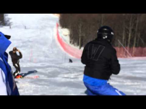 Giuliano Razzoli si allena sul Cimone