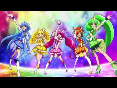 [1080p] Precure Smile Charge! (Smile Precure Group Transformation)