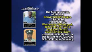 Barwin Cromer Augier ~ Short Obituary