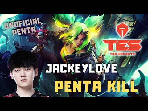 JackeyLove Unoficial Penta Kill  Zeri on LPL Playoffs - JDG vs TES