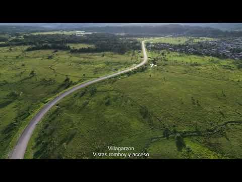 19 Villagarzon: Sobrevuelo del Romboy, Variante, Vías y Casco Urbano