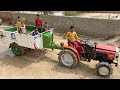 We Made Swimming Pool In A Mini Tractor Trolley VST Mitsubishi Shakti VT 224 1D Ajai 4WD