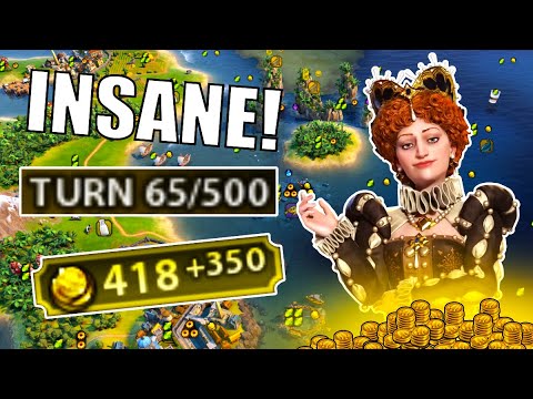 Civ 6 | The Most BROKEN England I Have EVER Played – (#1 Deity Elizabeth Civilization VI)