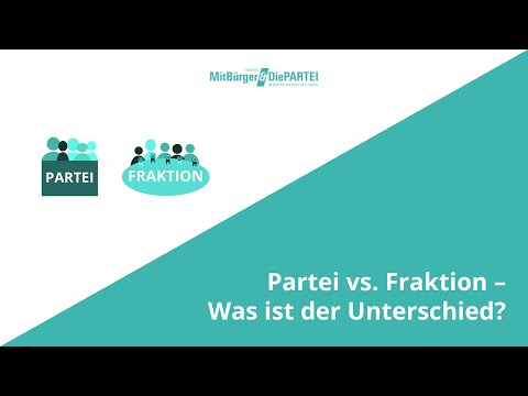 Partei vs. Fraktion – Was ist der Unterschied?
