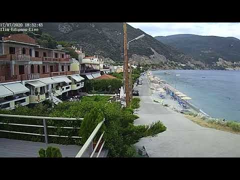 Live Camera απο την παραλία στα Ήλια Αιδηψού