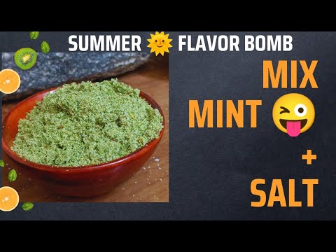 Easy Ancient Mint Salt Recipe (Flavored salt series)