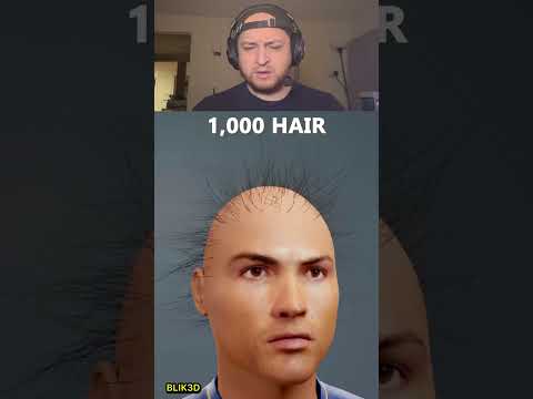 RONALDO HAIR SIMULATION 🤯 #art #ronaldo #drawing