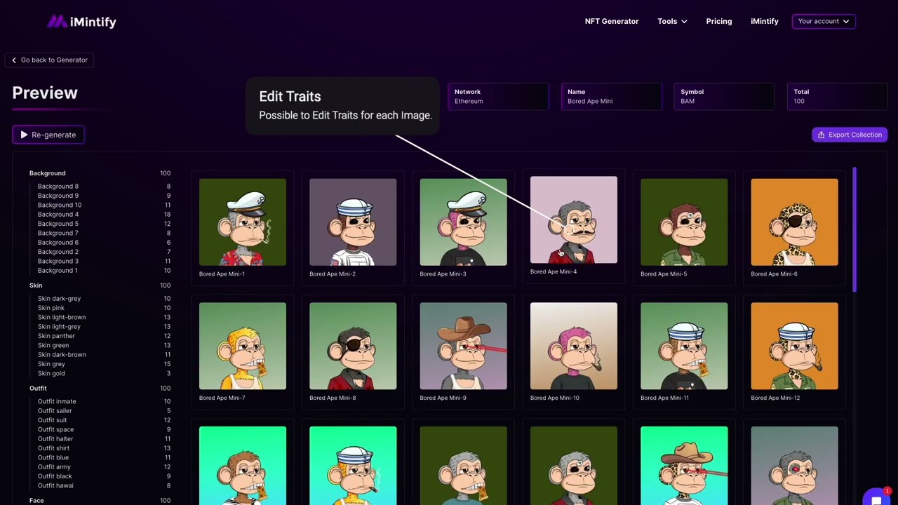 iMintify NFT Creator demo video