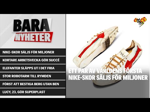 Världens första Nike-skor kan bli dina för 10 miljoner och kortare arbetsvecka gör succé på Island