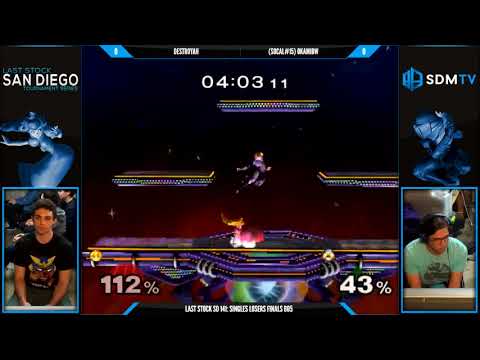 LSSD 141 - Destroyah (Peach) vs. OkamiBW (Sheik) - SSBM Losers Finals - Smash Melee