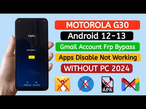 Motorola/Moto G30 frp bypass Android 12-13 Without Pc.
