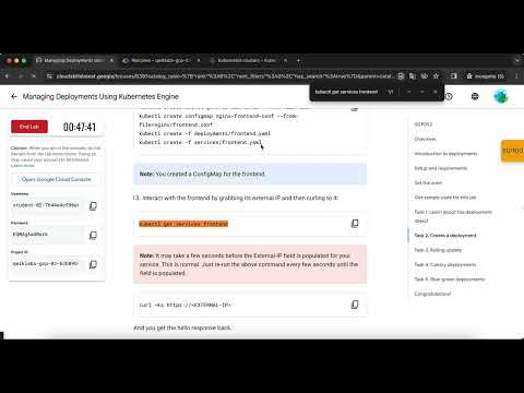 App Dev Deploying the Application into Kubernetes Engine Python GSP188
