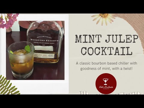 Mint Julep Cocktail | Bourbon and Mint Cocktail | Bourbon Cocktail Recipe | Adi's Cocktails