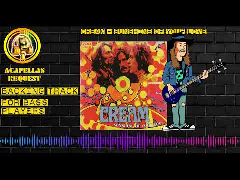 Cream - Sunshine Of Your Love  Backing Track for Bass Player no bass Play along