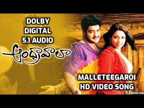 #HappyB'DAYNTR I Malleteegaroi Video Song i Andhrawala Telugu Movie Songs i DOLBY DIGITAL 5.1 AUDIO