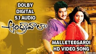 Download lagu #HappyB'DAYNTR I Malleteegaroi Video Song i Andhrawala Telugu Movie Songs i DOLBY DIGITAL 5.1 AUDIO mp3
