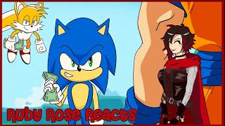 RUBY ROSE REACTS: SONIC VS GOKU RAP BATTLE