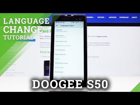 How to Update Language in DOOGEE S50 – Language Settings