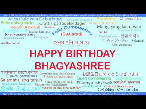 Bhagyashree   Languages Idiomas - Happy Birthday