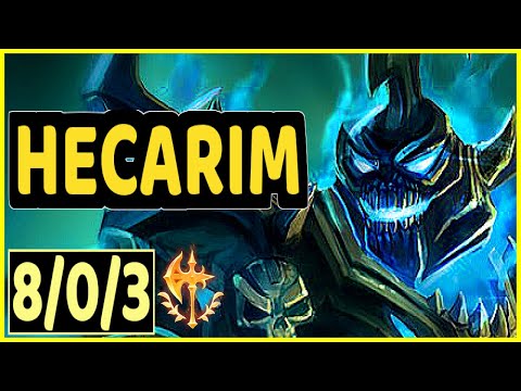 HECARIM VS LEE SIN - 8/0/3 KDA JUNGLE GAMEPLAY