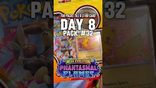 Phantasmal Flames - Day 8 Pack 32 of 100 Packs Till a $100 Card! #pokemoncards #pokemon #pokemontcg