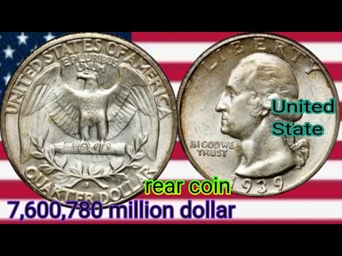 1939 USA Quarter Dollar Worth $7,600,780  | Shocking Truth About This Old Coin
