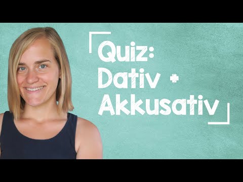 BIG GERMAN QUIZ: Akkusativ + Dativ - 87 Questions - A1/A2 [with Jenny]