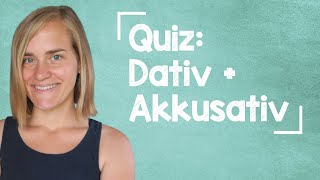 German Lesson (59) - QUIZ: Akkusativ + Dativ - 87 Questions - A1/A2