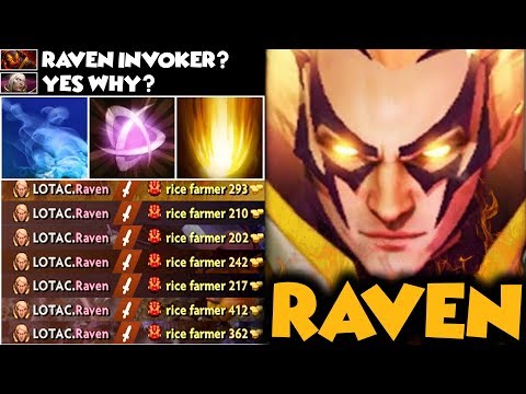 EPIC GAME! RAVEN INVOKER PRO GAMEPLAY - PERFECT COMBOS SKILL | 23 KILLS GAME - Dota 2 Invoker