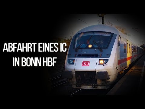 Abfahrt eines IC in Bonn Hbf