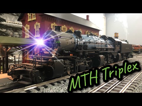 MTH Erie 5016 Triplex 20-3069-1 Steam Engine   [1080p]