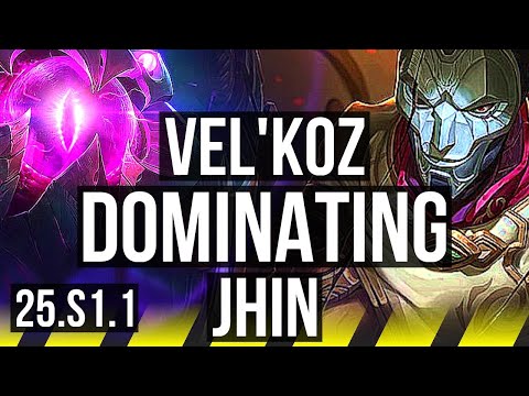 VEL'KOZ & Alistar vs JHIN & Leona (ADC) | Rank 3 Vel'Koz, 500+ games | KR Master | 25.S1.1