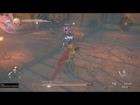Nioh 2 Remastered - Saito Yoshitatsu Boss Fight (1st attempt) - PS5