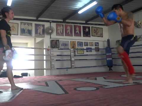 Instructional Clinch Sparring With Sakmongkol - Part 5 - Day 5 - WKO Pattaya