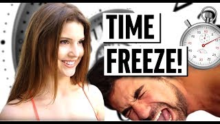 IF I COULD FREEZE TIME! | Amanda Cerny, King Bach, &amp; Alissa Violet | Funny Sketch Videos 2018