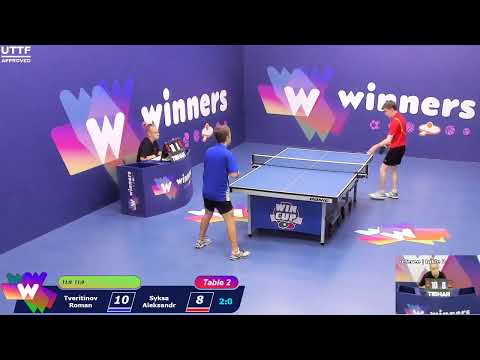 WINners CUP table 2  30.08 Tveritinov Roman - Syksa Aleksandr  10:30