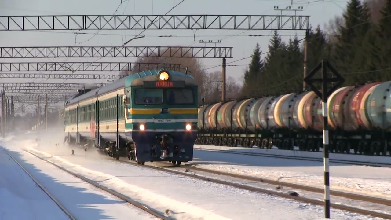 Тепловоз 2ТЭ116-1259 и дизель-поезд ДР1А-251 / 2TE116-1259 and DR1A-251 DMU