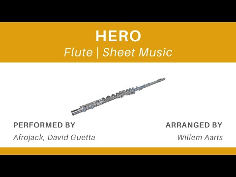Hero - Afrojack, David Guetta | Flute | Sheet Music