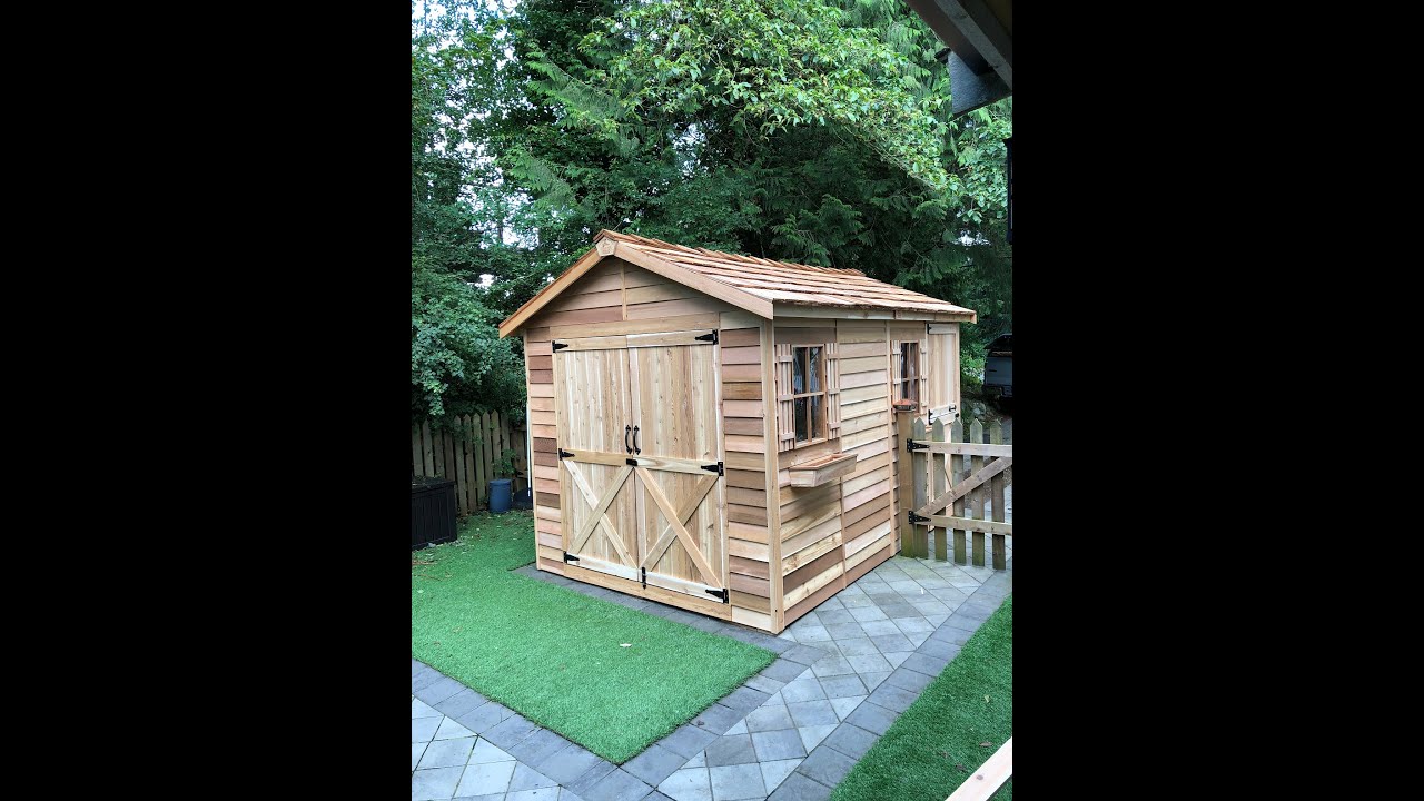 Cedar Shed BoatHouse Shed  - BT812 - Assembled in a Day