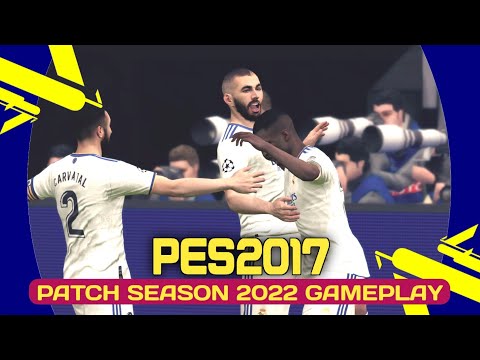 PES 2017 PATCH 2022 | UEFA CHAMPIONS LEAGUE | REAL MADRID VS BARCELONA | FULL HD GAMEPLAY | MICANO