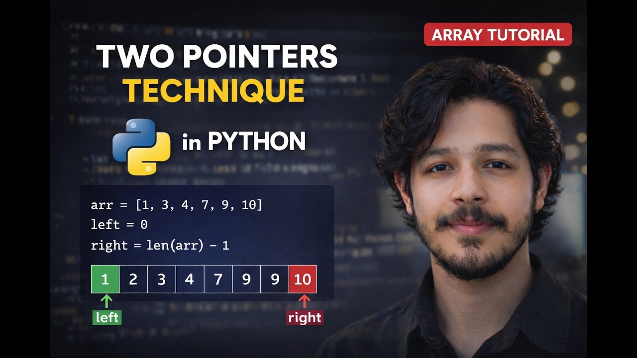 Two Pointers Technique in Python | Hero Halder #DSA