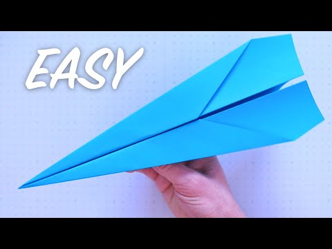 Einfacher Papierflieger falten der weit fliegt  (Anleitung zum nachmachen)