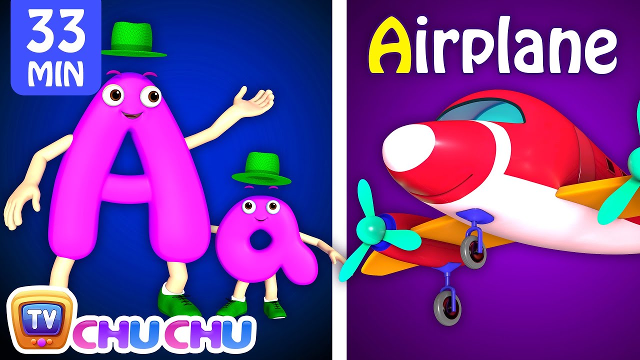 NEW 3D ABC Phonics Song with TWO Words Plus Many More Videos - ChuChu TV Nursery Rhymes for Babies